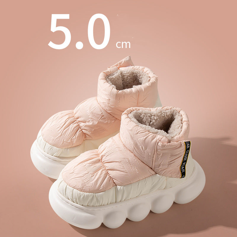 Sarah Express Warm Down Ankle Boots Breathable Winter Shoes Pink
