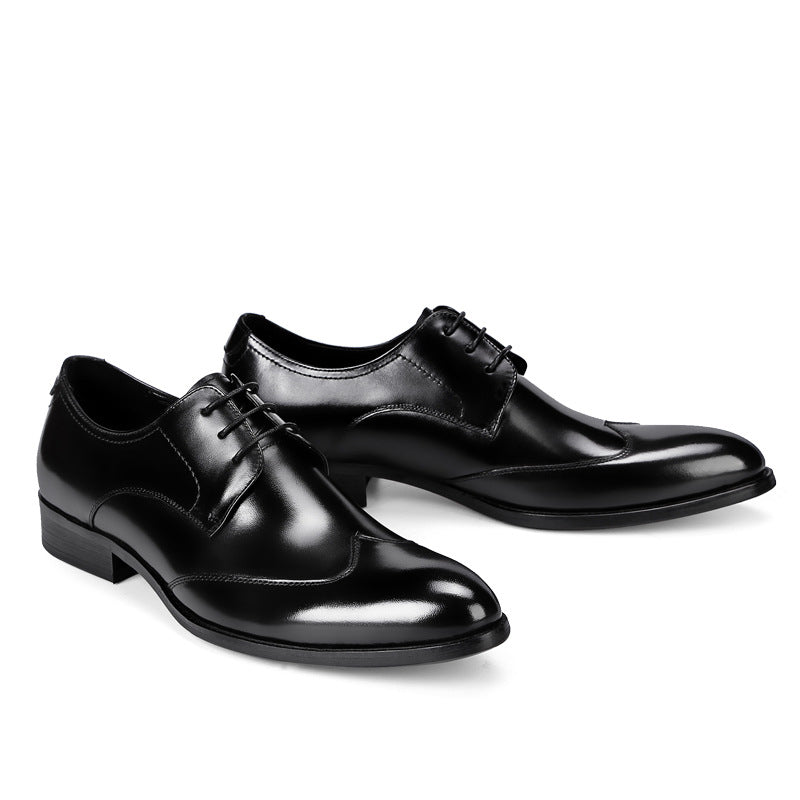 Sarah Express Classic Pointed Toe Leather Dress Shoes