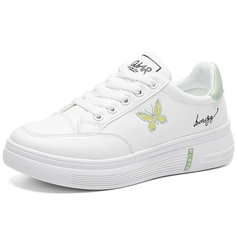 Sarah Express Casual Butterfly Embroidered Flat Sneakers