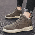 Sarah Express High Top Casual Board Shoes M135 Khaki Not Fleece Lined