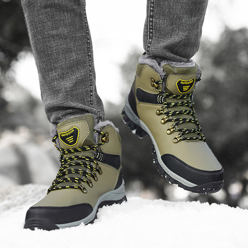 Sarah Express Men's Plush Lined Winter Hiking Boots