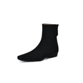 Sarah Express Vintage Suede Leather Ankle Boots Black
