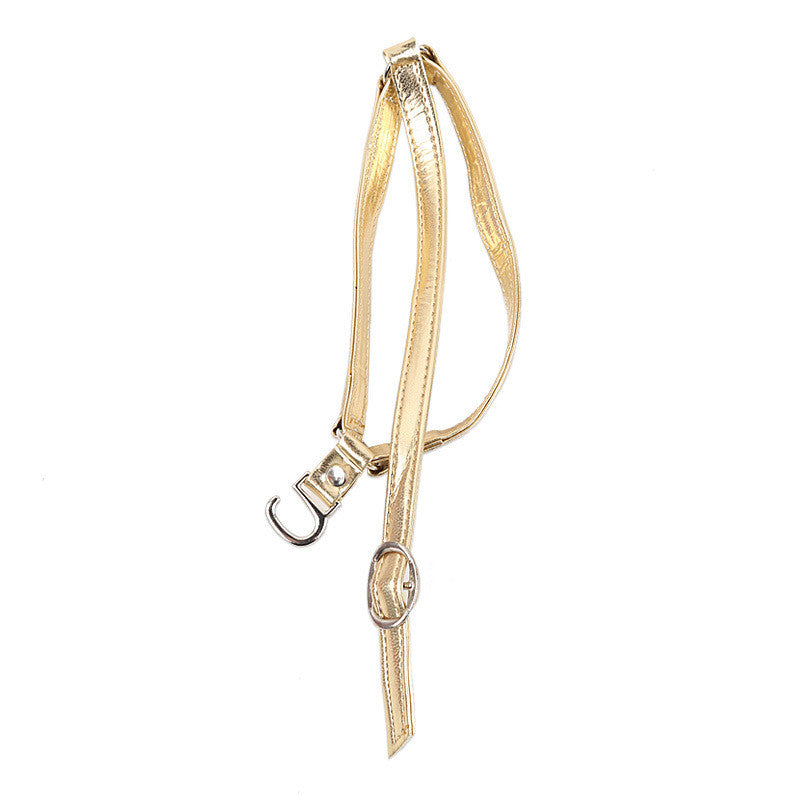 Sarah Express Instant Shoe Heel Straps Gold