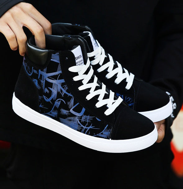 Sarah Express Graphic Print High Top Sneakers
