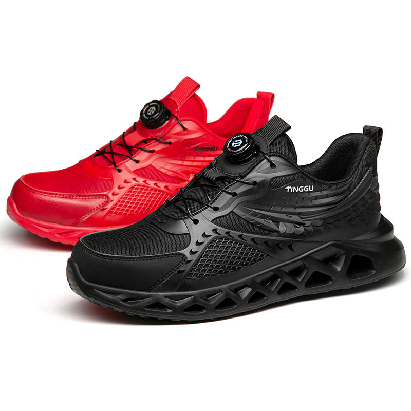 Sarah Express Men's Steel Toe Breathable Work Shoes