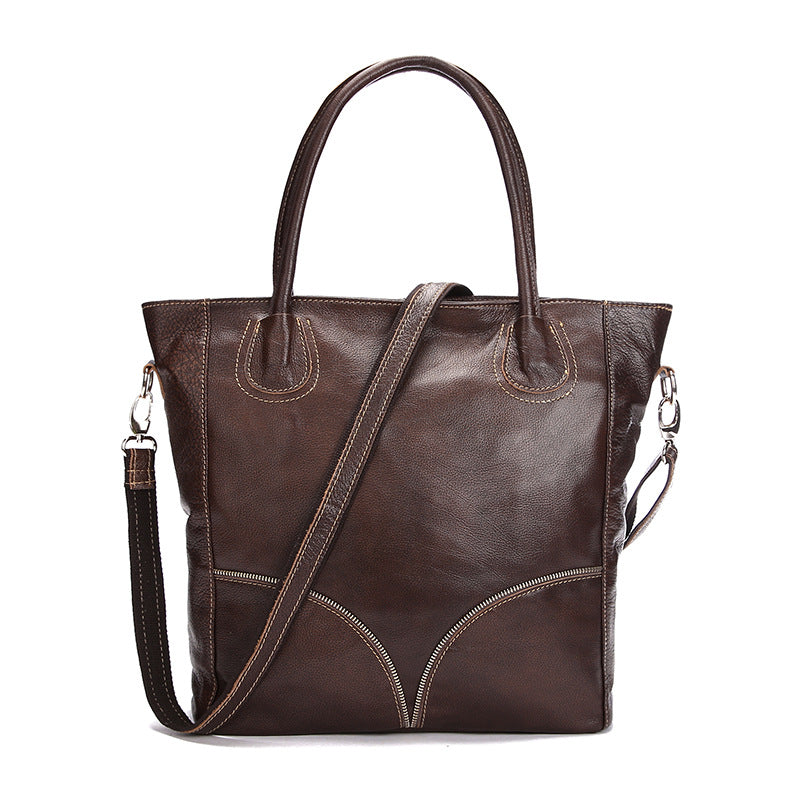 Sarah Express Large Capacity Leather Tote Handbag
