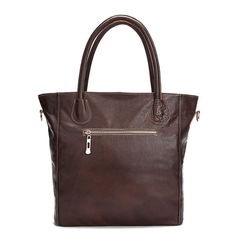 Sarah Express Large Capacity Leather Tote Handbag