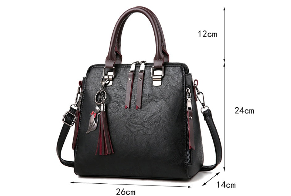 Sarah Express Structured Top Handle Crossbody Handbag