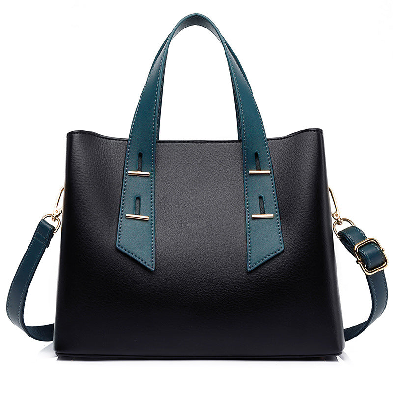 Sarah Express Structured Retro Messenger Handbag Black