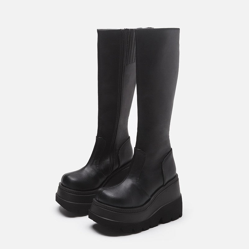 Sarah Express Gothic Platform Biker Boots