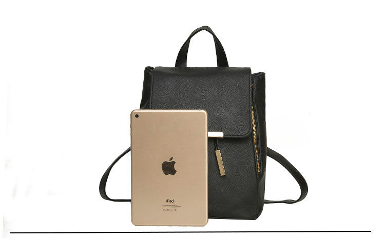 Sarah Express Structured PU Leather Top-Handle Backpack
