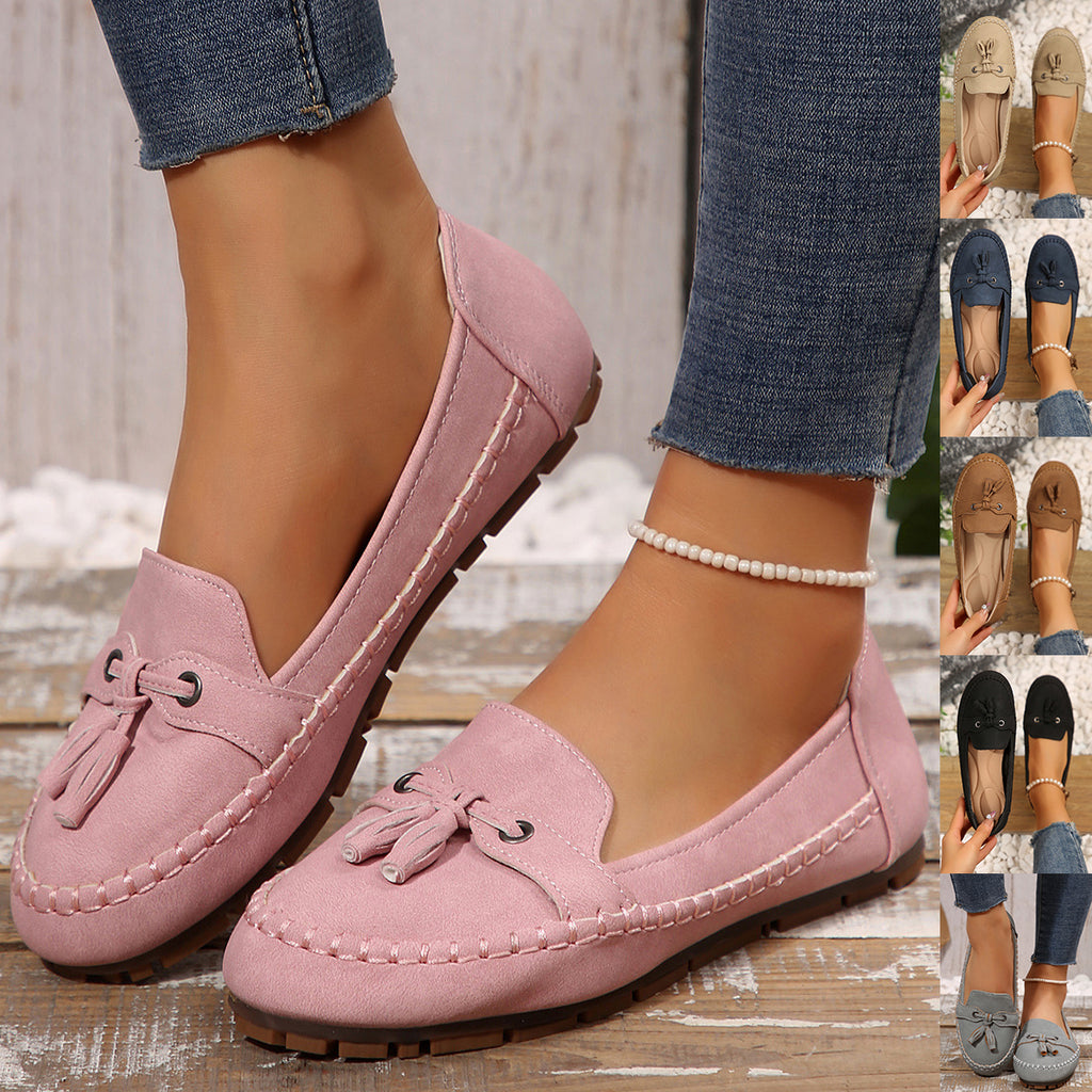 Sarah Express Round Toe Slip-On Comfort Flats