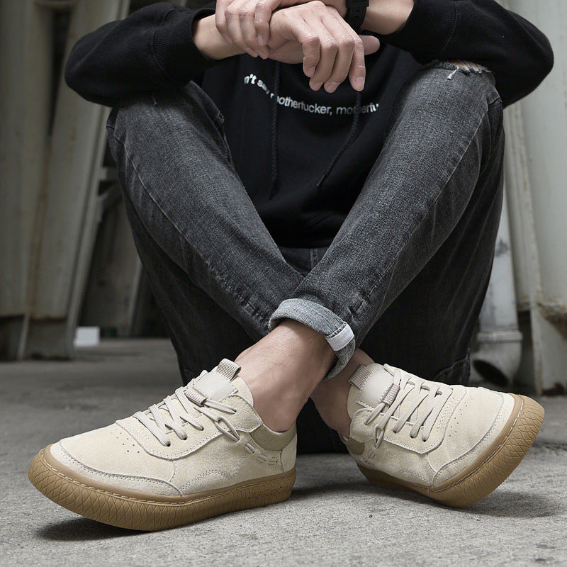 Sarah Express Men's Low Top Suede Casual Sneakers