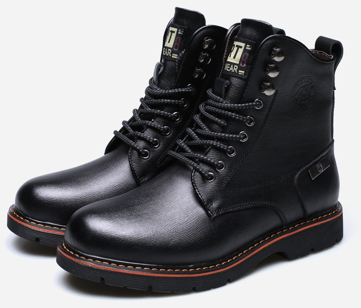 Sarah Express Men's Casual Martin Lace-Up Boots