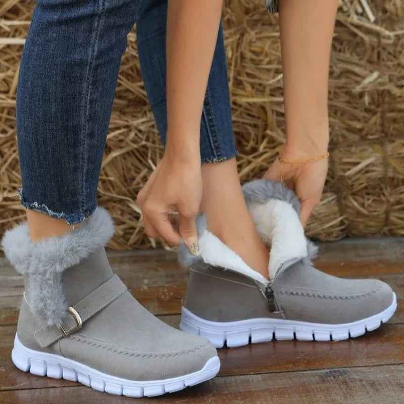 Sarah Express Plush Lined Winter Ankle Snow Boots