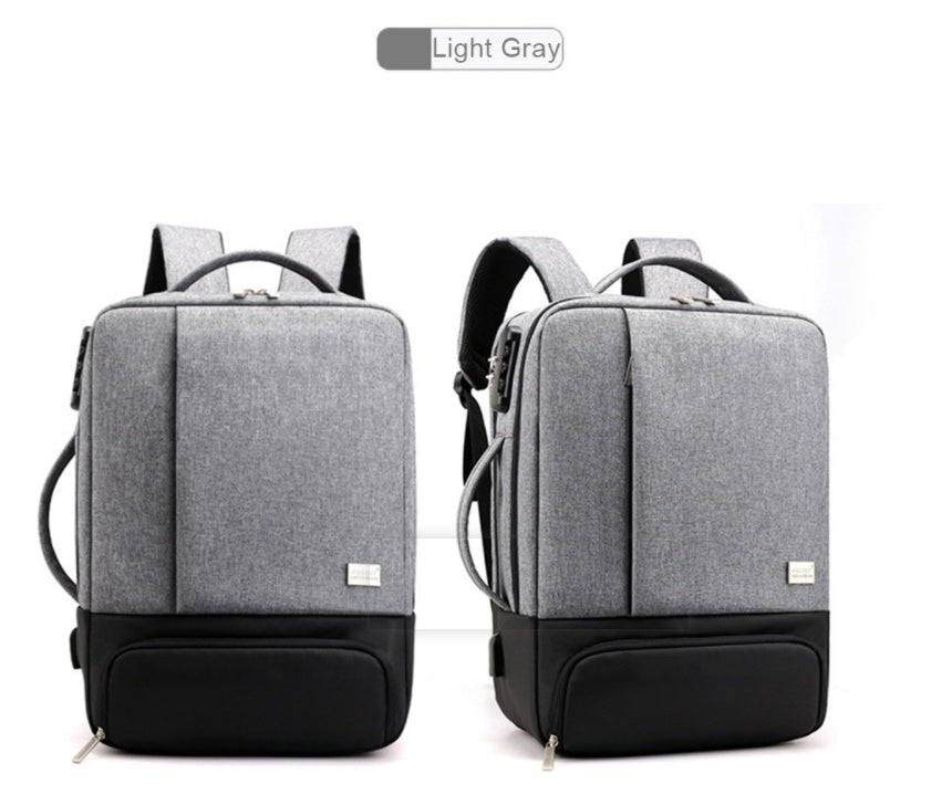 Sarah Express Anti-Theft Laptop Backpack with Shoe Compartment