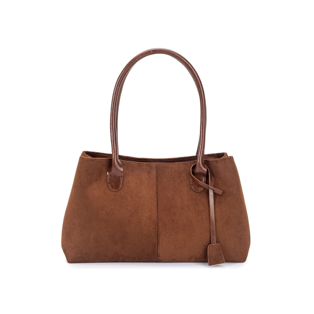 Sarah Express Retro Matte Large Capacity Tote Bag Brown