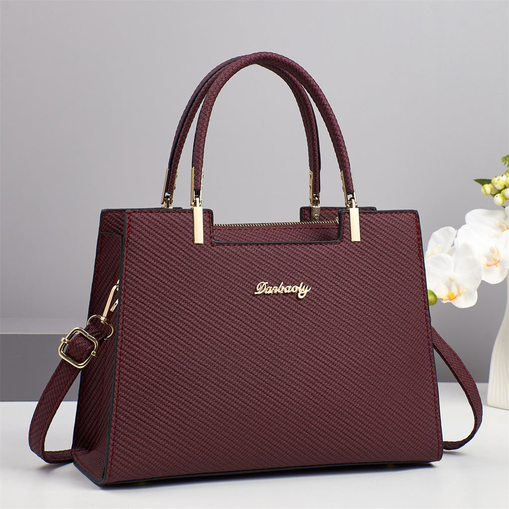 Sarah Express Structured PU Leather Business Tote Bag