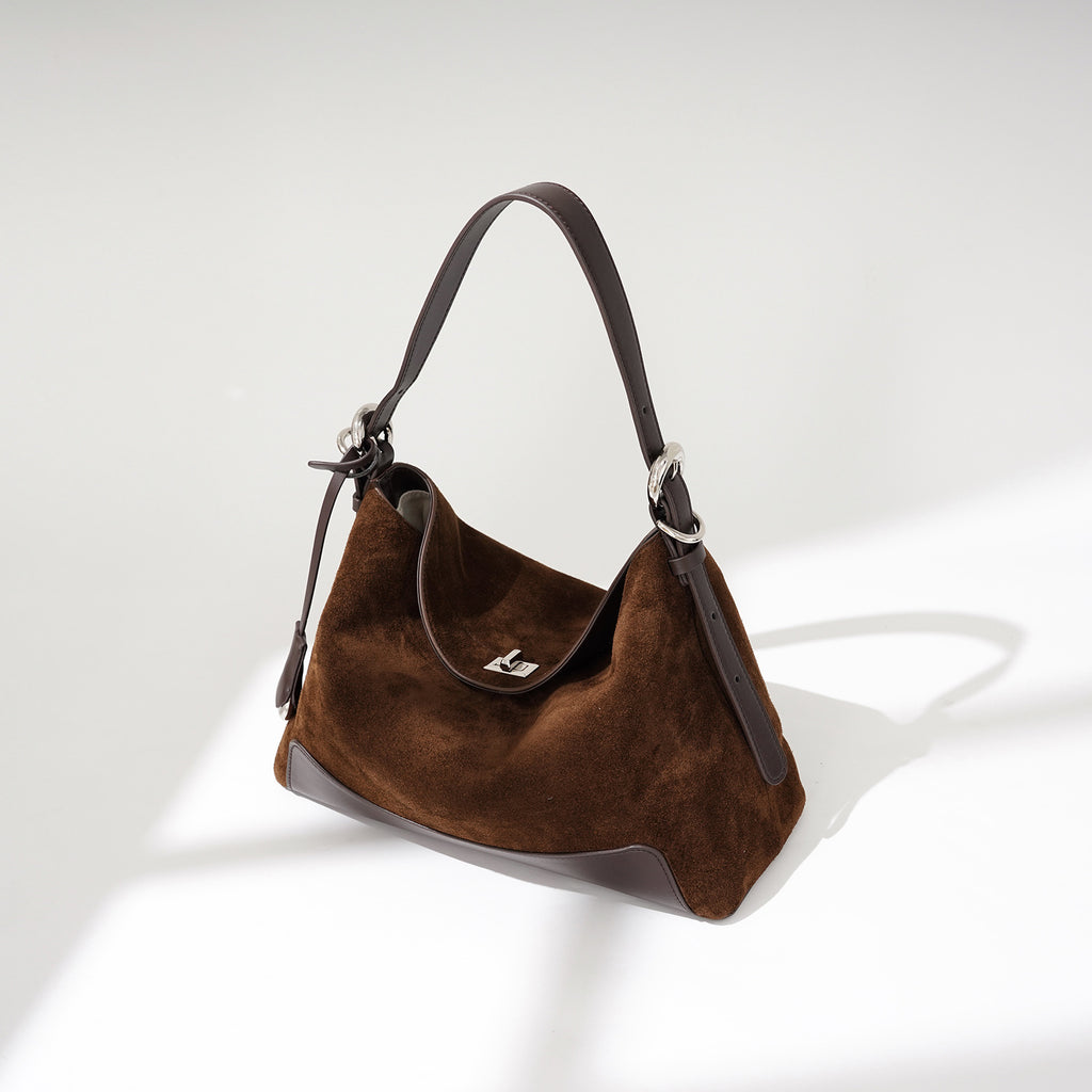 Sarah Express Matte Cowhide Convertible Commuter Crossbody Bag