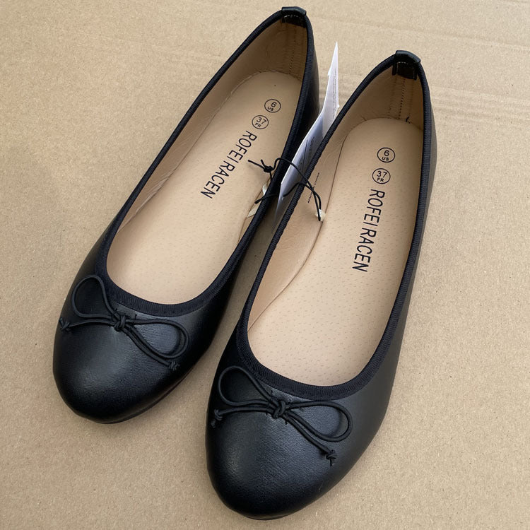 Sarah Express Unisex Slip-On Bow Ballet Flats