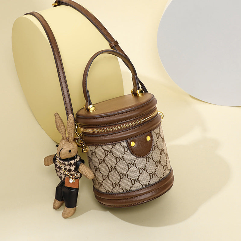 Sarah Express Structured Crossbody Bucket Bag With Bunny Charm