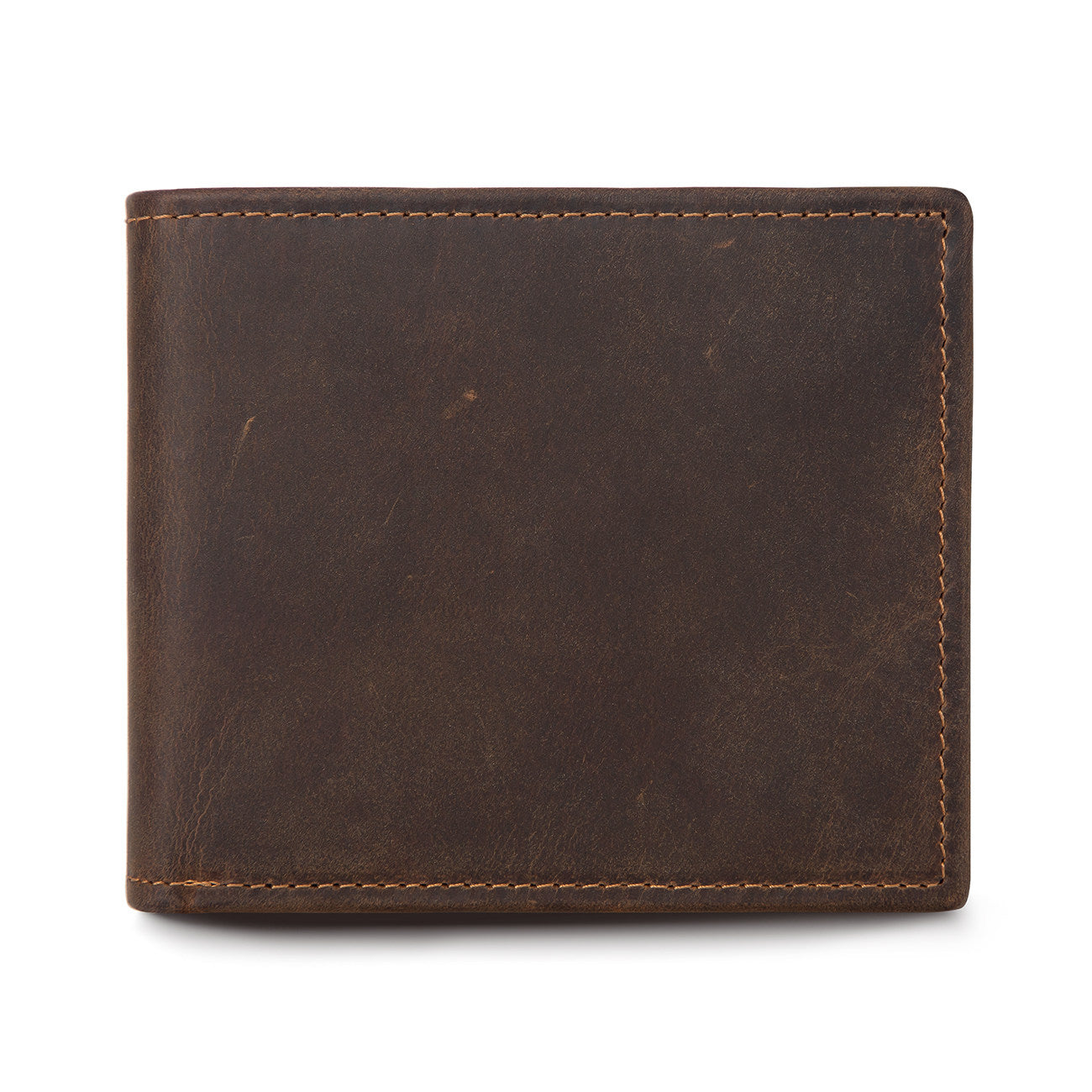 Sarah Express Leather Bifold Wallet for Men Dark brown Horizontal payment