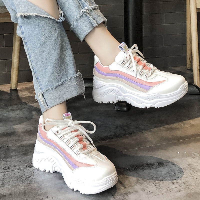 Sarah Express Thick Soled Student Dad Sneakers