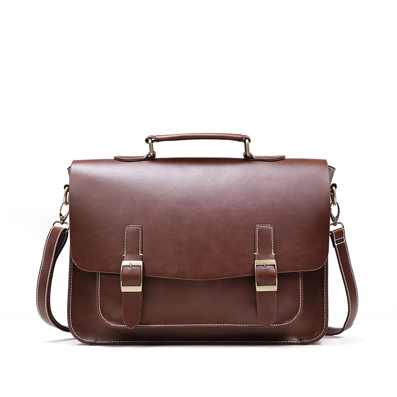 Sarah Express Retro Business Horizontal Messenger Briefcase
