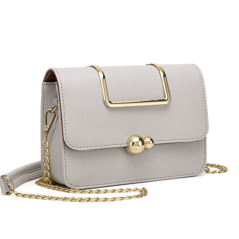 Sarah Express Structured Chain Detail Small Crossbody Bag