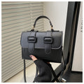 Sarah Express Trendy Small Square Crossbody Shoulder Bag Black