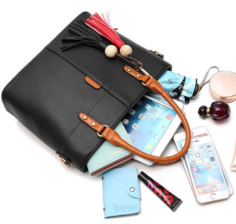 Sarah Express Structured Tassel Detail Shoulder Bag