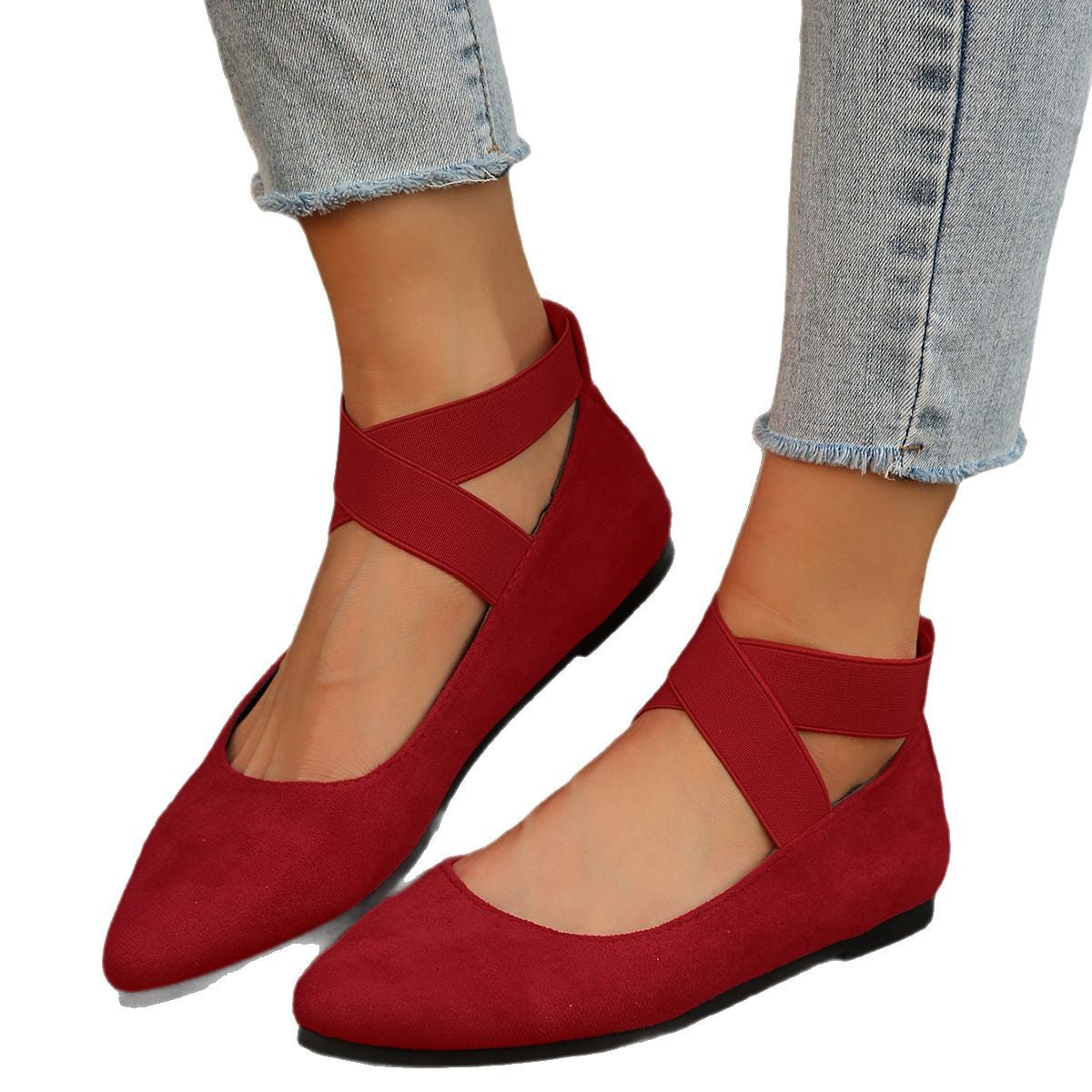 Sarah Express Women's Casual Suede Slip-On Loafers