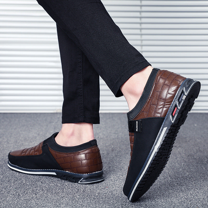 Sarah Express Men's Lace-Up Microfiber Leather Dress Shoes