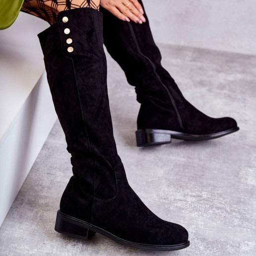 Sarah Express Women's Over-The-Knee Suede Boots