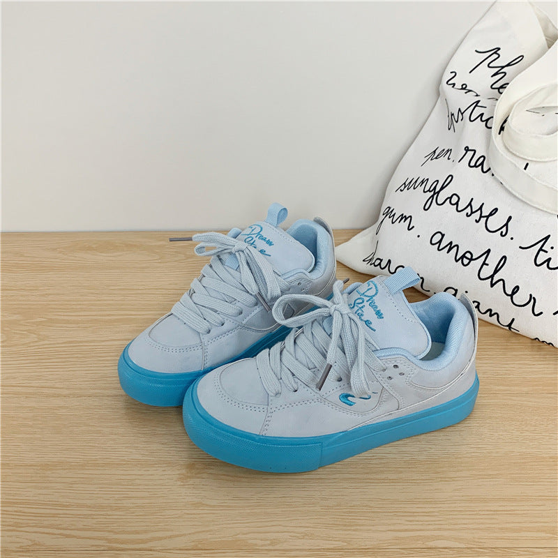 Sarah Express Women's Casual Lace-Up Canvas Sneakers