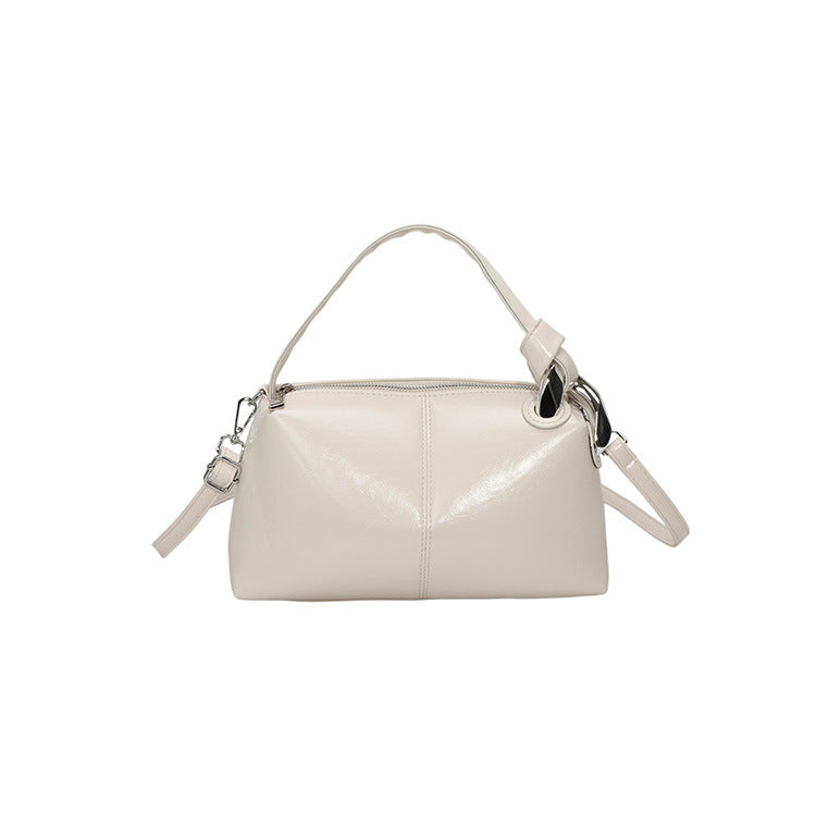 Sarah Express Retro Lightweight Urban Shoulder Tote Bag Beige