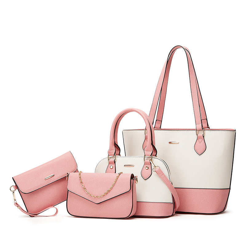 Sarah Express Structured PU Leather Tote Bag Set
