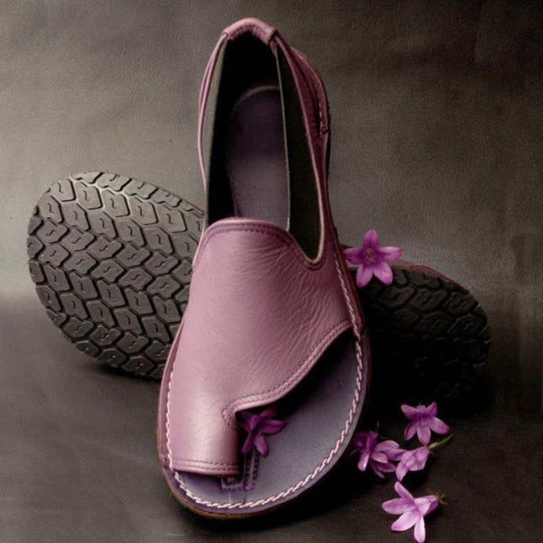 Sarah Express Round Toe Slip-On Summer Sandals Pink
