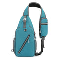 Sarah Express Multifunctional Canvas Crossbody Chest Bag Green