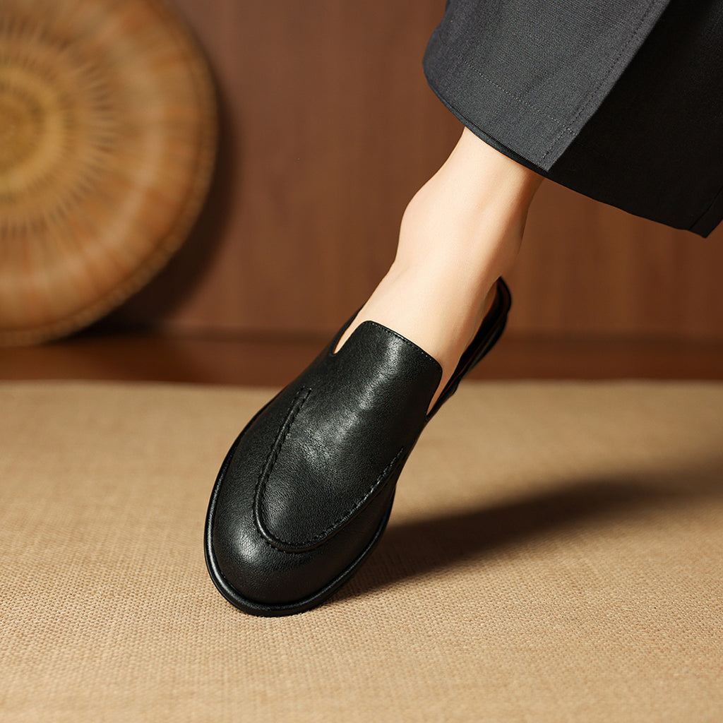 Sarah Express Handmade Sheepskin Loafer Mules