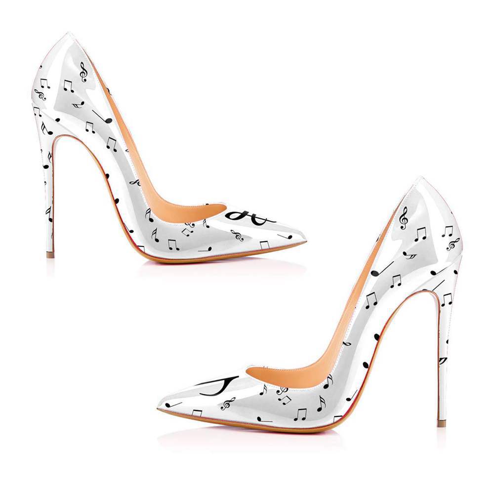 Sarah Express Graffiti Print Stiletto High Heels