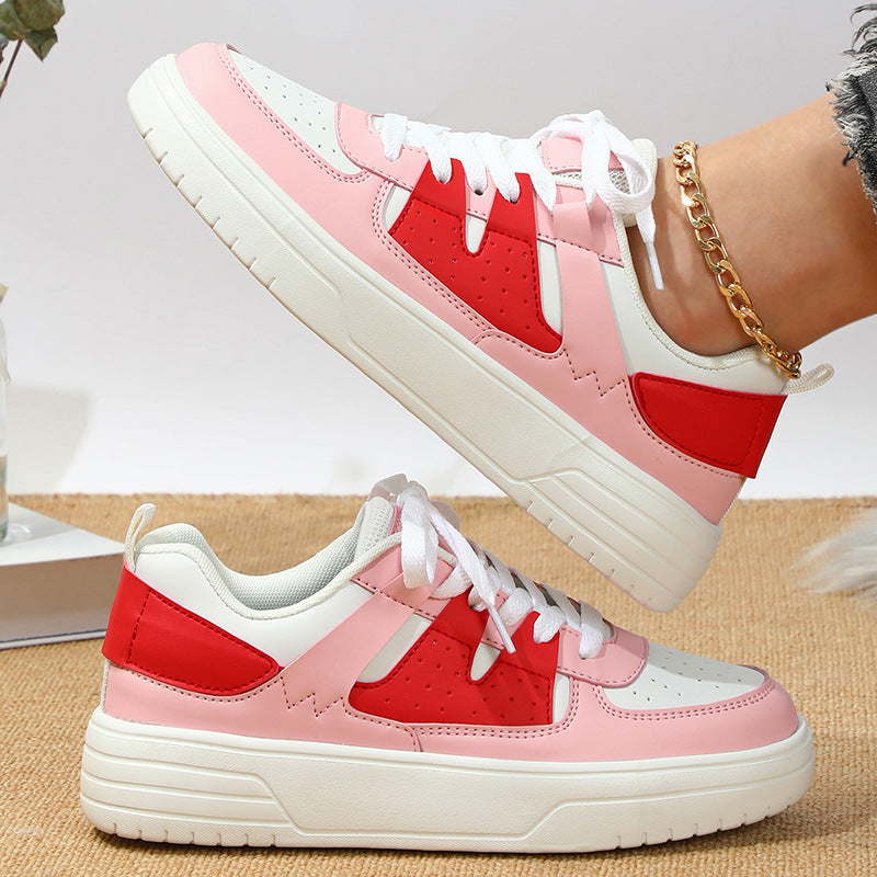 Sarah Express Casual Lace-Up Platform Couple Sneakers