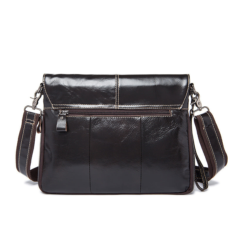 Sarah Express Structured Leather Postman Shoulder Bag