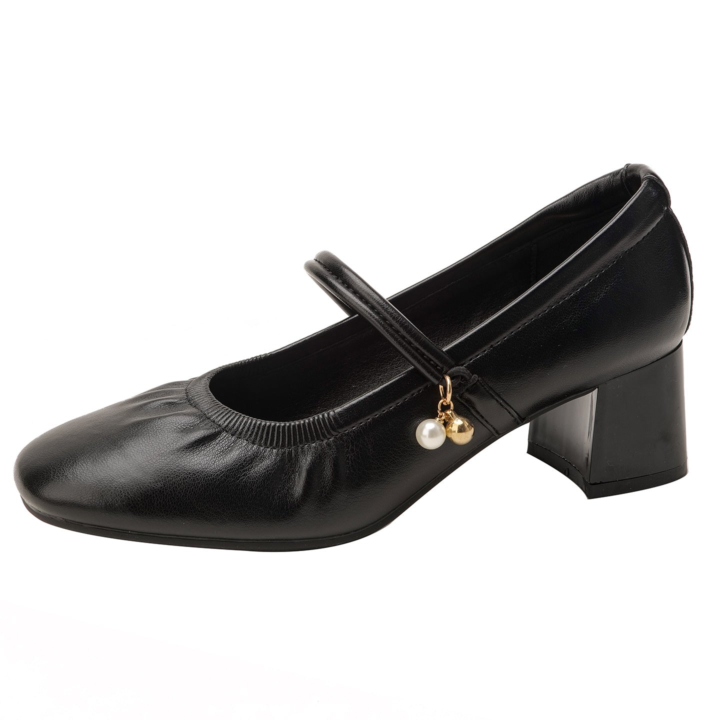 Sarah Express Chunky Heel Mary Jane Pumps Black