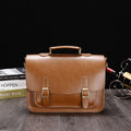 Sarah Express Retro Business Horizontal Messenger Briefcase Earthy yellow