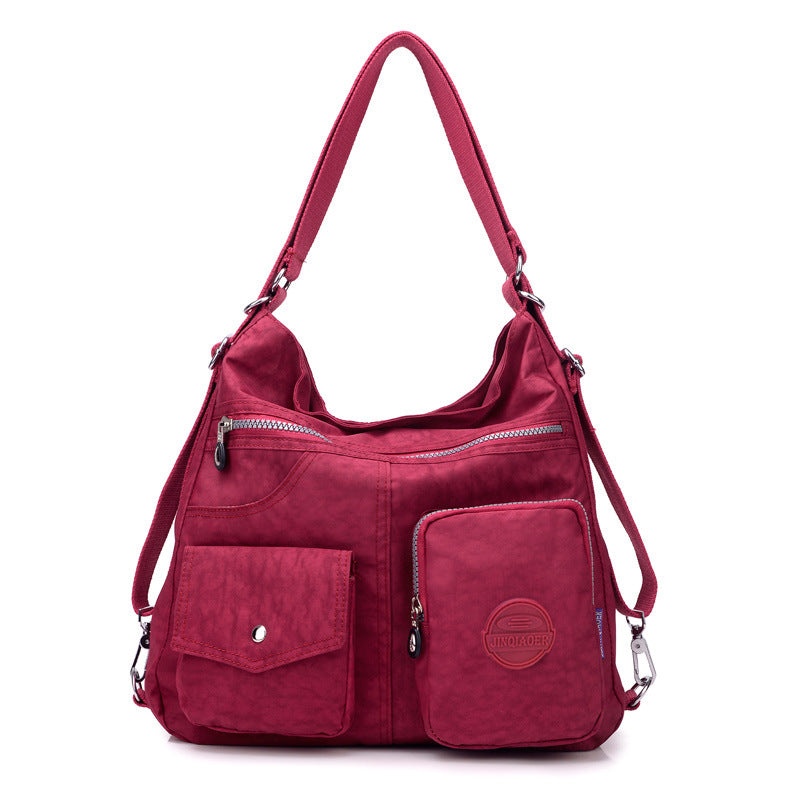 Sarah Express Waterproof Nylon Multi-Pocket Crossbody Shoulder Bag