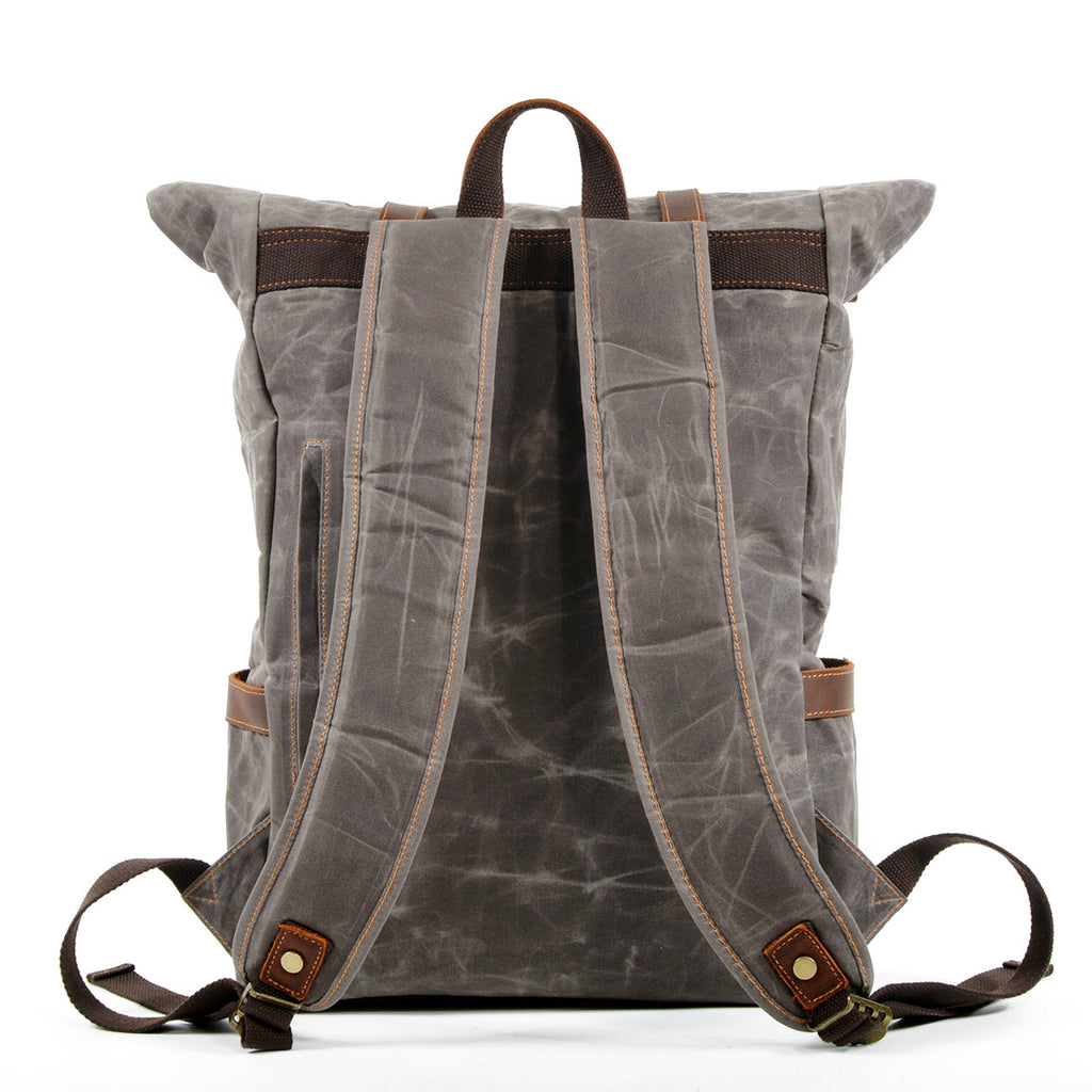 Sarah Express Vintage Oil Wax Canvas Men's Backpack