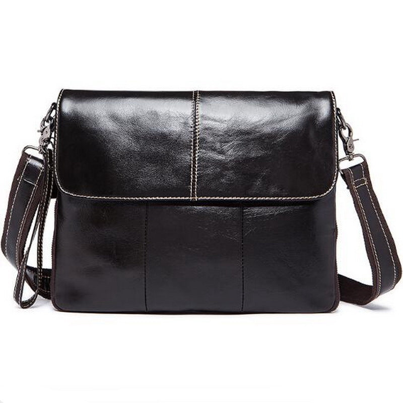 Sarah Express Structured Leather Postman Shoulder Bag