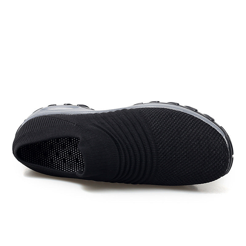 Sarah Express Flyknit Rocker Sole Walking Sneakers