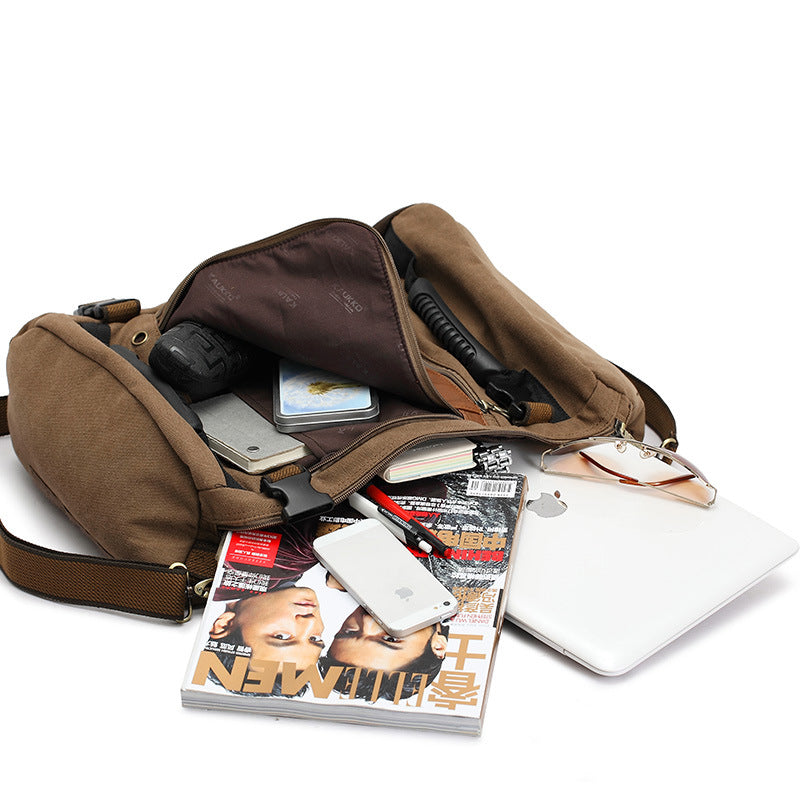 Sarah Express Canvas Laptop Backpack Travel School Bag